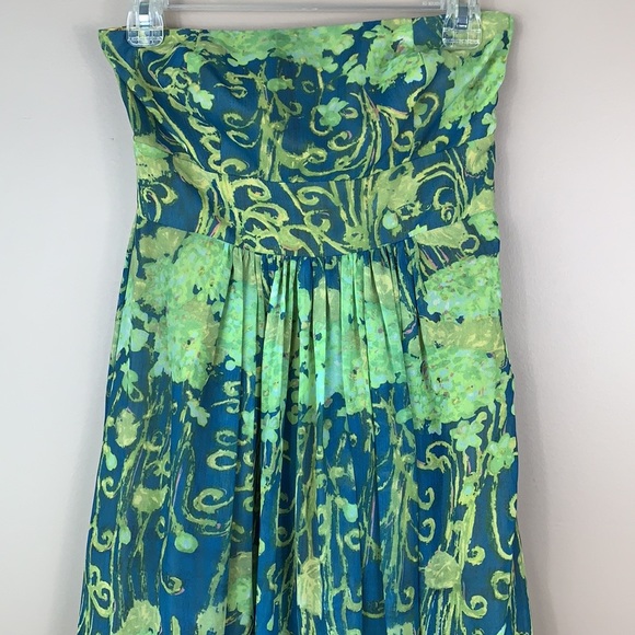 NWOT Anthropologie Watercolor Garden maxi dress - Picture 6 of 10